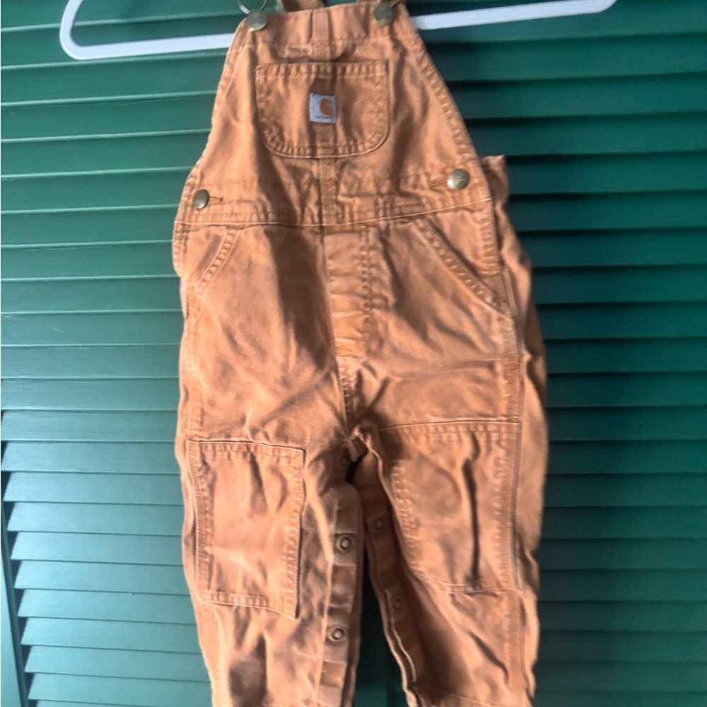 Carhartt Kids Tan Overalls 24 months